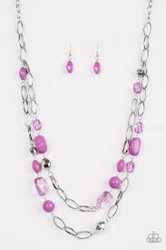 Gleam Weaver Purple Necklace - Angie's $5.00 Bling
