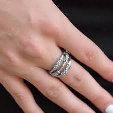 Glitter-topia Silver Skinny Band Ring