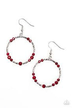 Load image into Gallery viewer, Glitter Gathering Red Earring
