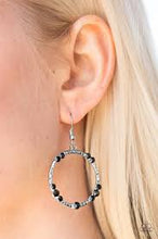 Load image into Gallery viewer, Glitter Gathering Black Earrings