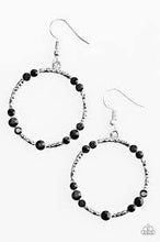 Load image into Gallery viewer, Glitter Gathering Black Earrings
