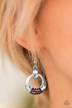 Load image into Gallery viewer, Glitter and Glam Purple Earrings