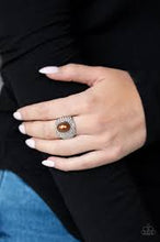 Load image into Gallery viewer, Glittering Go-Getter Brown Ring - Angie&#39;s $5.00 Bling