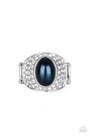 Glittering Go Getter Blue Ring - Angie's $5.00 Bling