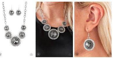 Global Glamour Silver Blockbuster Necklace - Angie's $5.00 Bling