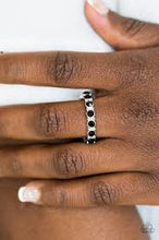 Load image into Gallery viewer, Glow Goals Black Skinny Band Ring - Angie&#39;s $5.00 Bling