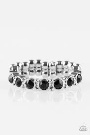 Glow Goals Black Skinny Band Ring - Angie's $5.00 Bling