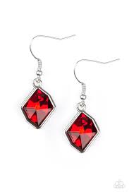 Glow It Up Red Earrings
