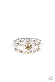 Glow Me Away Brown Skinny Band Ring