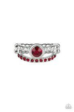 Load image into Gallery viewer, Glow Me Away Red Skinny Band Ring