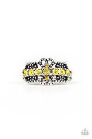 Glow Your Mind Yellow Skinny Band Ring