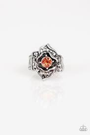 Glowing Gardens Orange Ring - Angie's $5.00 Bling