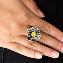 Load image into Gallery viewer, Glowing Gardens Yellow Ring - Angie&#39;s $5.00 Bling