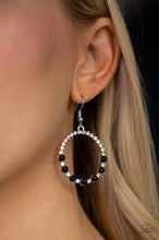 Load image into Gallery viewer, Glowing Grandeur Black Earrings