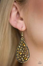 Load image into Gallery viewer, Glow with the Flow Brass Earrings