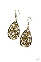 Load image into Gallery viewer, Glow with the Flow Brass Earrings