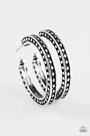 Go Ahead and Tribe Silver Hoops