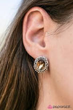 Load image into Gallery viewer, Go Go Glitter Brown Post Earrings