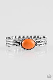 Gotta Fly Orange Skinny Band Ring