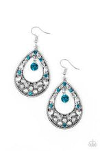 Load image into Gallery viewer, Gotta Get That Glow Blue Earrings