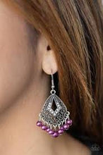 Load image into Gallery viewer, Gracefully Gatsby Purple Earrings