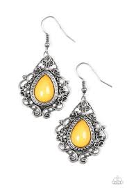 Grand Cayman Grandeur Yellow Earrings