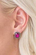 Load image into Gallery viewer, Grand Glam Pink Post Earrings