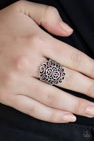 Grenada Gardens Pink Ring - Angie's $5.00 Bling