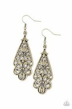 Load image into Gallery viewer, Greenhouse Goddess Brass Earrings
