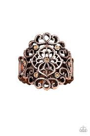 Grenada Gardens Copper Ring - Angie's $5.00 Bling