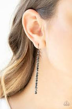 Load image into Gallery viewer, Grunge Meets Glamour Black Earrings