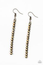 Load image into Gallery viewer, Grunge Meets Glamour Brass Earrings