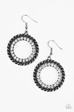 Load image into Gallery viewer, Grunge and Glitter White Earrings