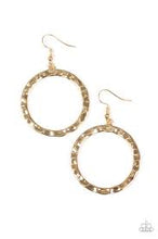 Load image into Gallery viewer, Hammer Time Gold Earrings