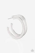 Load image into Gallery viewer, Haute Glam Silver Hoop Earrings