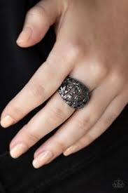 Haute Havana Black Skinny Band Ring - Angie's $5.00 Bling