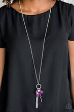 Load image into Gallery viewer, Haute Heartbreaker Purple Necklace - Angie&#39;s $5.00 Bling