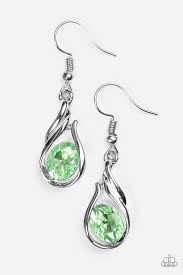Haute On Your Heels Green Earrings
