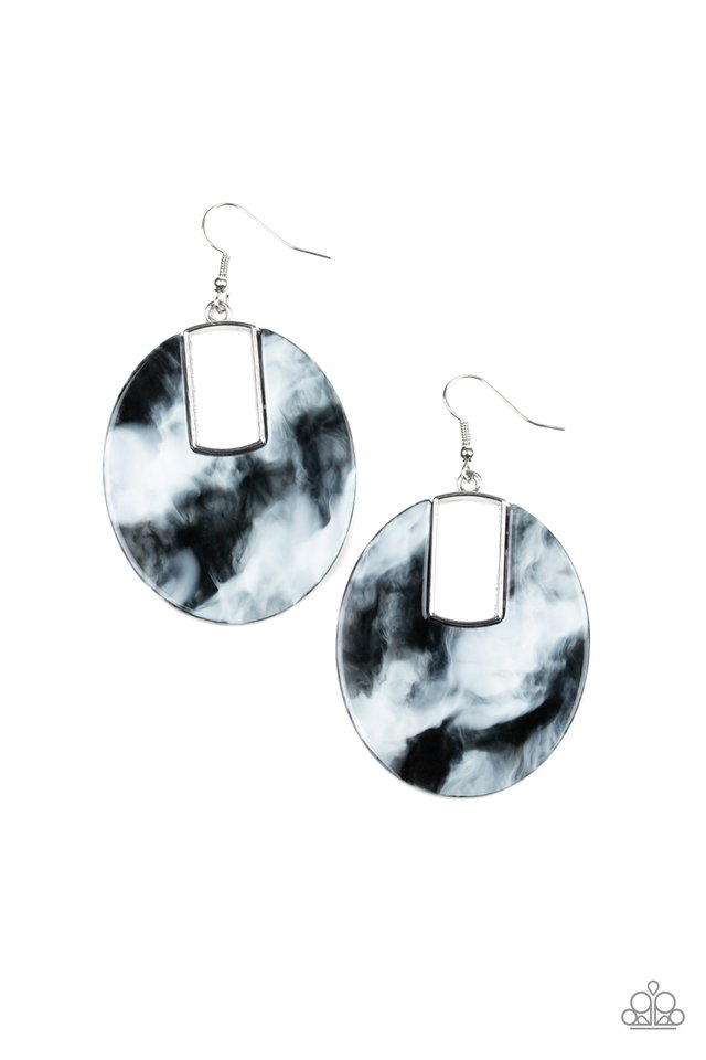 Haute Heiress Black Acrylic Earrings - Angie's $5.00 Bling