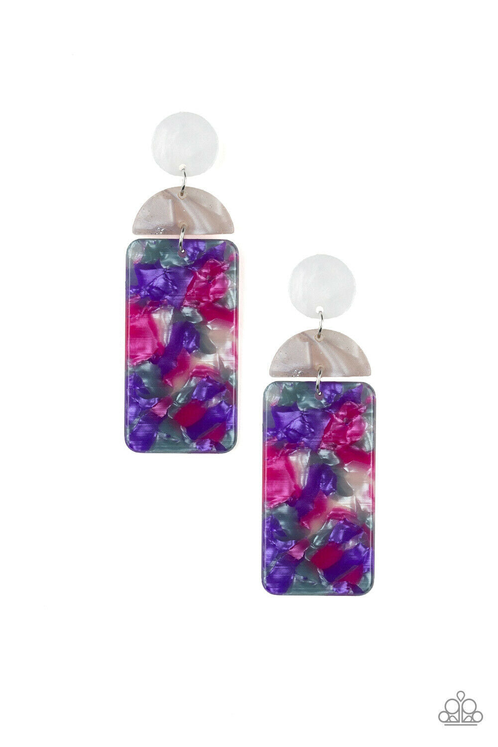 Haute on Their Heels Purple Acrylic Earrings - Angie's $5.00 Bling