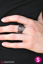Load image into Gallery viewer, Head Over Shimmer Black Ring - Angie&#39;s $5.00 Bling