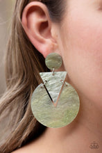 Load image into Gallery viewer, Head Under Water Color Green/Multi Post Acrylic Earrings