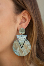 Load image into Gallery viewer, Head Under Watercolors Blue Post Acrylic Earrings