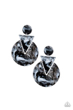 Load image into Gallery viewer, Head Under Watercolors Black Acrylic Earrings - Angie&#39;s $5.00 Bling