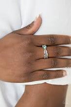 Load image into Gallery viewer, Heads or Tailfeathers Blue Skinny Band Ring