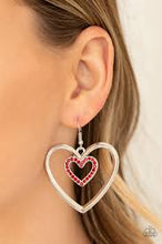 Load image into Gallery viewer, Heart Candy Couture Red Earrings