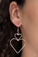Load image into Gallery viewer, Heart Harmony Rose Gold Earrings