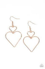 Load image into Gallery viewer, Heart Harmony Rose Gold Earrings