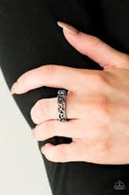 Load image into Gallery viewer, Heart Me Out Black Skinny Band Ring - Angie&#39;s $5.00 Bling