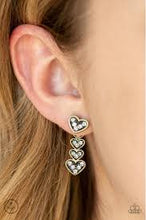Load image into Gallery viewer, Heartthrob Twinkle Brass Jacket Earrings